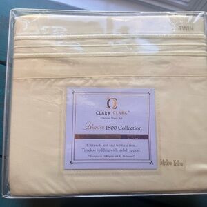 Clara Clark Deluxe Sheet Set - Soft Yellow